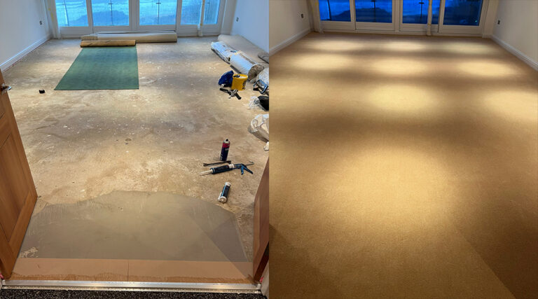 Premier Flooring Poole Sand & Sea Before & After